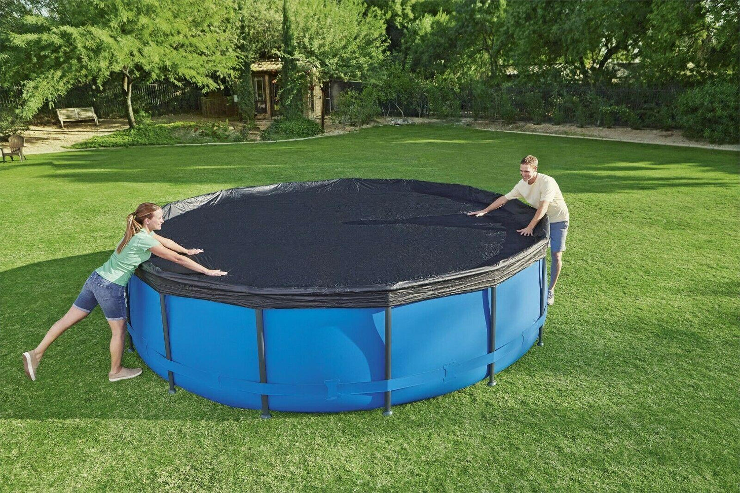 Bestway 15Ft Swimming Pool Cover Premium 457cm 4.57 X 1.22M / Round