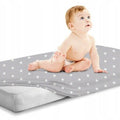 Super Soft Fitted Sheet Jersey Stretchy Cotton Fit Cot Bed 140/70cm Small Stars With Grey