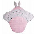 Baby Hooded Swaddle Wrap Bunny Blanket Ultra Soft Warm Blanket - Light Pink