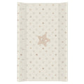 Baby changing mat padded hard base 70x50cm fit to Cot 120x60cm #4 Stars Beige