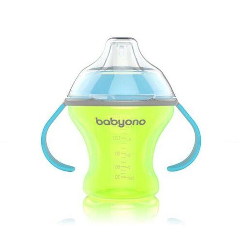 Non-Spill Cup 180Ml Baby Toddler With Soft Spout Natural Nursing Babyono Green