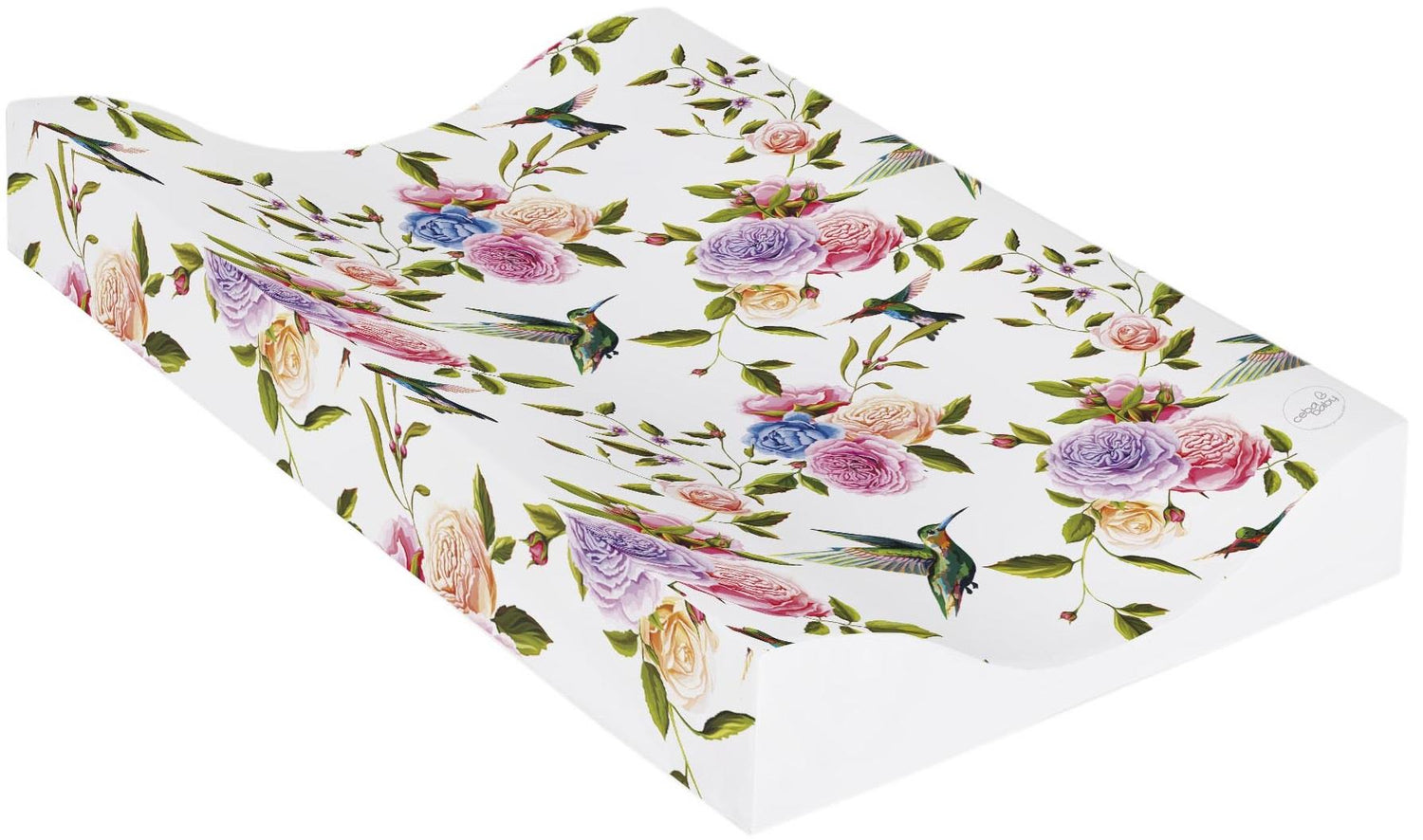 Baby Changing Mat Padded Soft Base 70x50cm Waterproof Raised Edges Flores