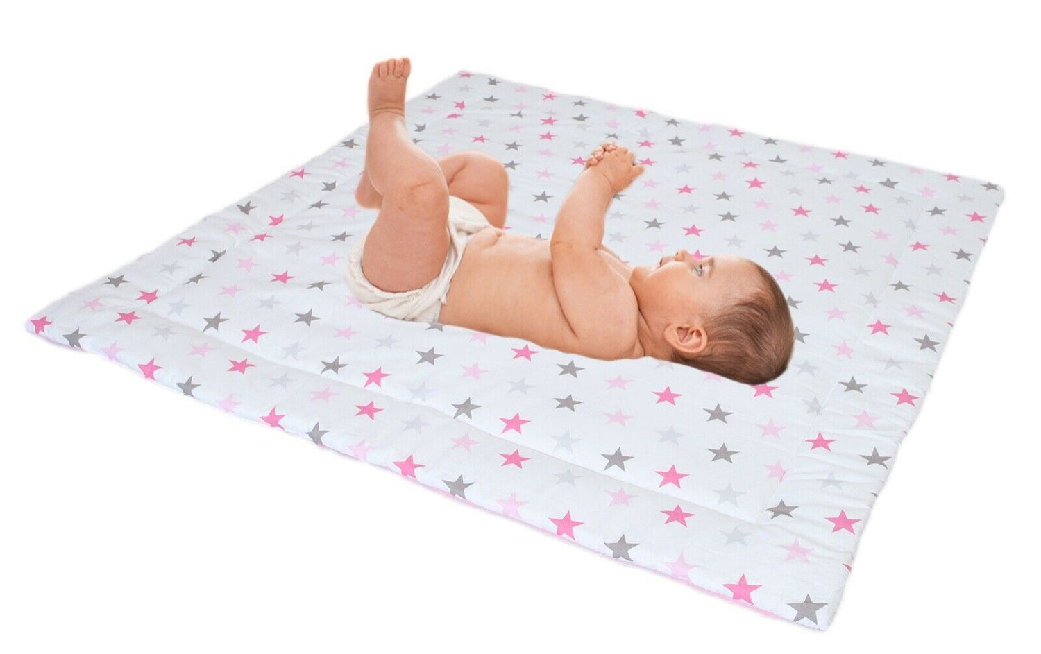Teepee floor Double sided Cotton Padded Baby Kids Play Mat Star dreams