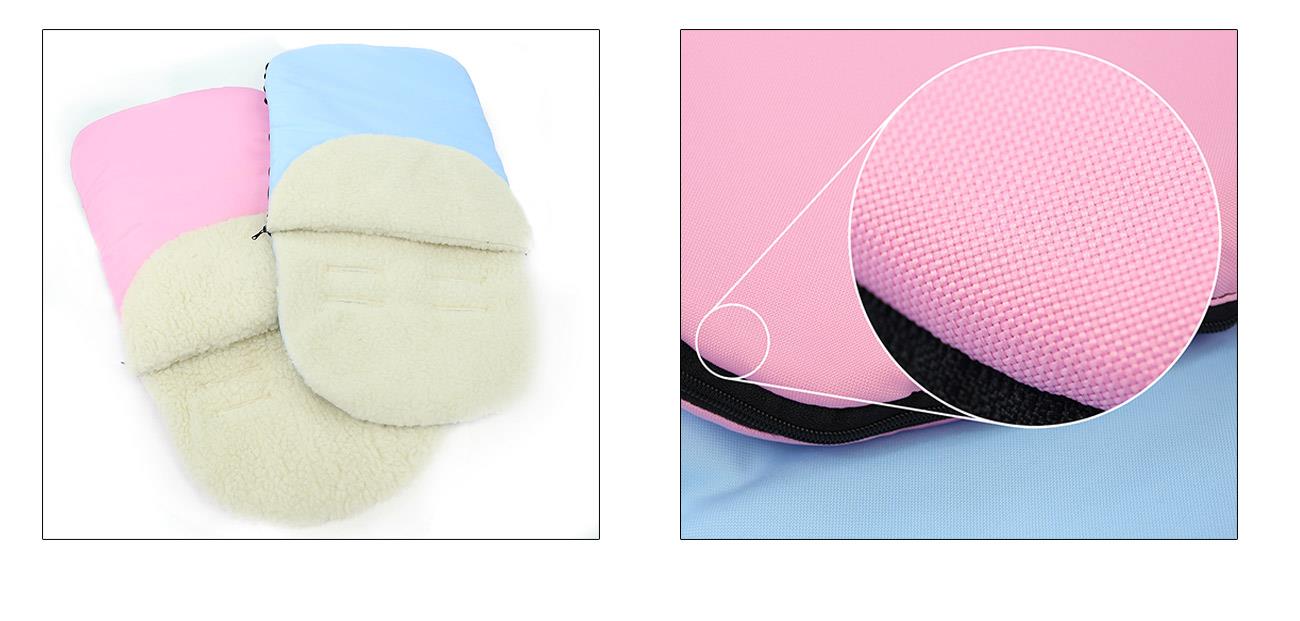 Universal Footmuff Wool/ Light Blue