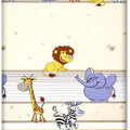 Baby Fitted Junior Bed Sheet Printed 100% Cotton Mattress 160X70cm Safari Beige