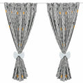 Nursery Curtains for Babies & Toddler's Bedroom Fox in forest grey