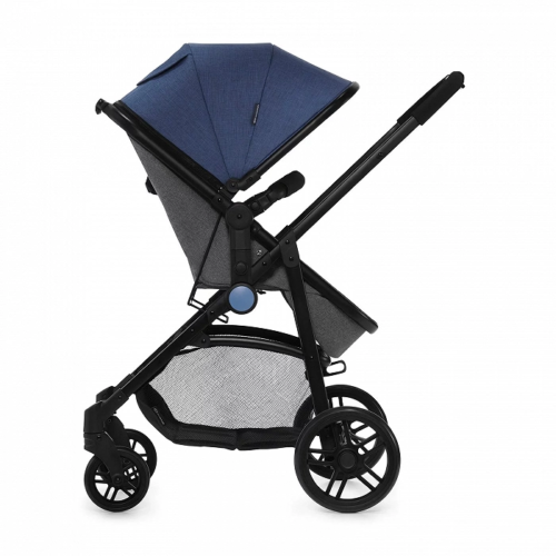 Pram 3 in 1 Set JULI DENIM Kinderkraft Pushchair with Infant Car Seat