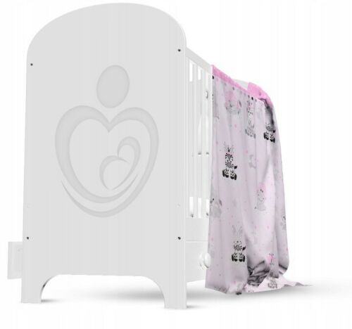 Bedding Set 4Pc Fit Kids Junior Bed 150X120 Sweet Animals Pink