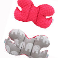 Butterfly Dimple Pillow Baby head and neck support Pink - Elephants