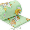Baby Bedding Bumper 190cm Half Cot Bed Ladder Green