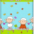 Baby Fitted Cot Sheet Printed Design 100% Cotton Mattress 120X60 cm Sheep Turquoise