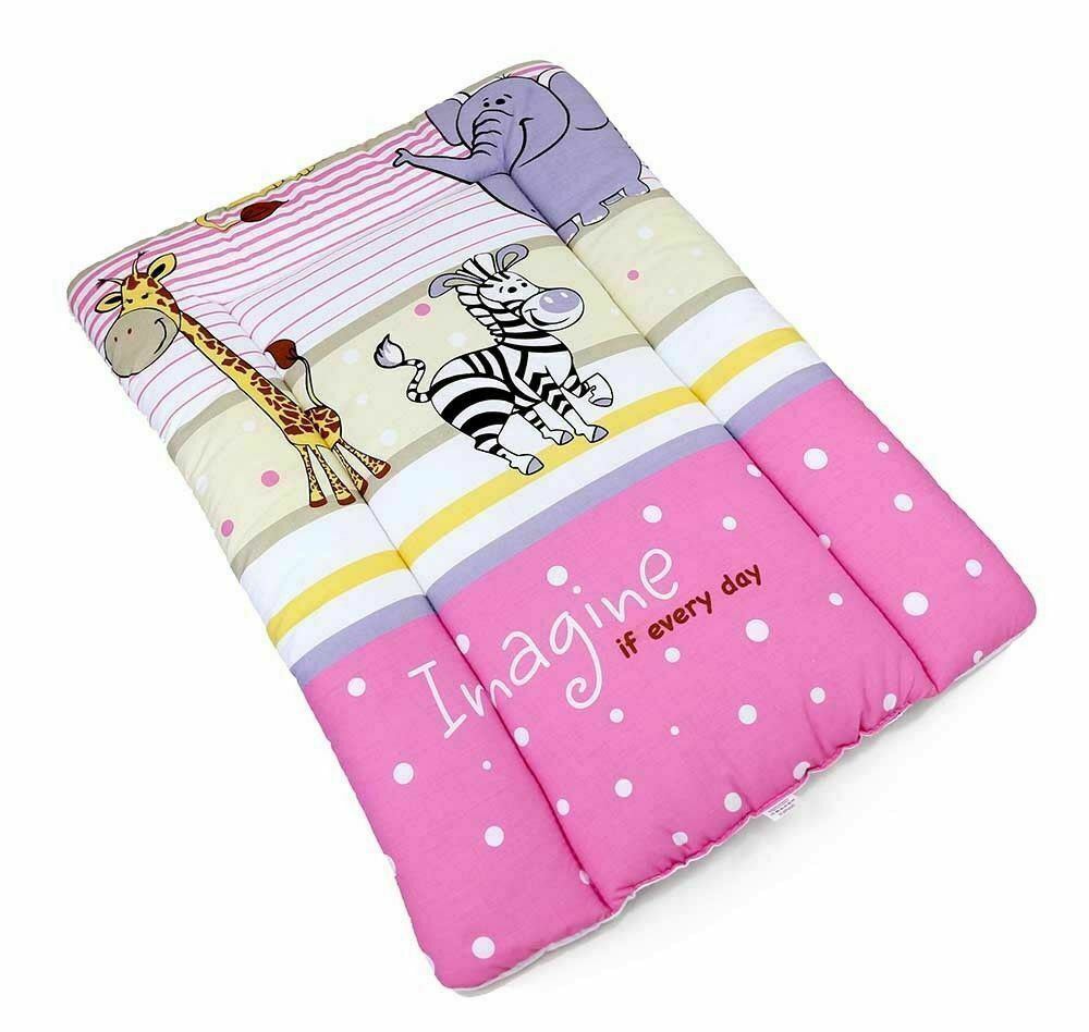 Baby 100% cotton changing mat child toddler Safari pink