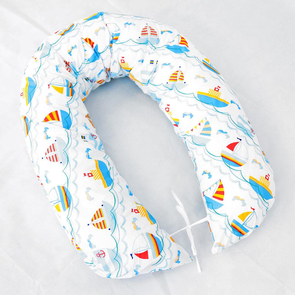 Large Brestfeeding Pillow Cover Baby Pregnancy 170cm Boats
