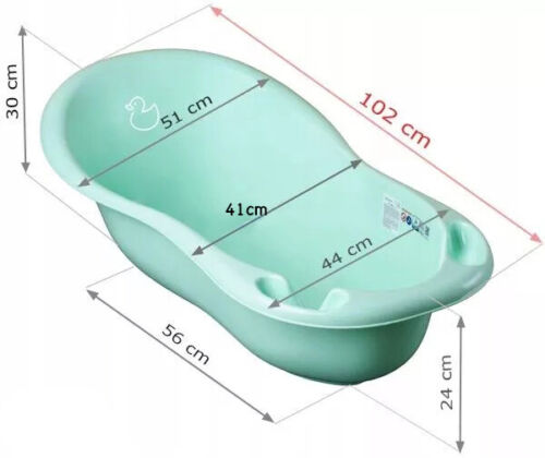 Baby Bath Tub with thermometer 102cm Tega Baby Cars red