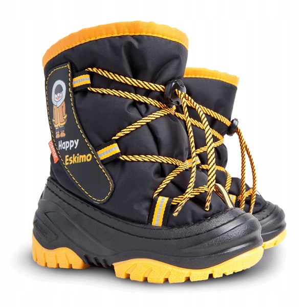 DEMAR Baby Kids Snow Winter Boots Woollen Fur - Happy Eskimo Yellow