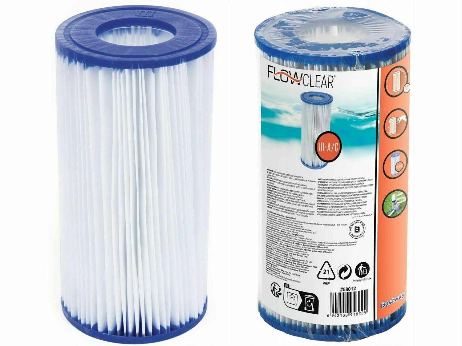 Bestway Garden Swimming Pools Accessories Filter Type Iii