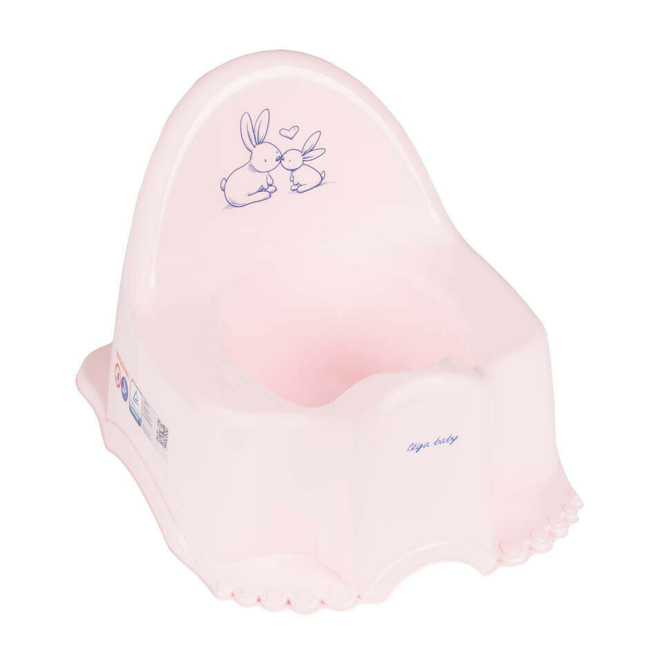 Potty Chair Training Seat Baby Toilet Non-Slip Bunny Pink