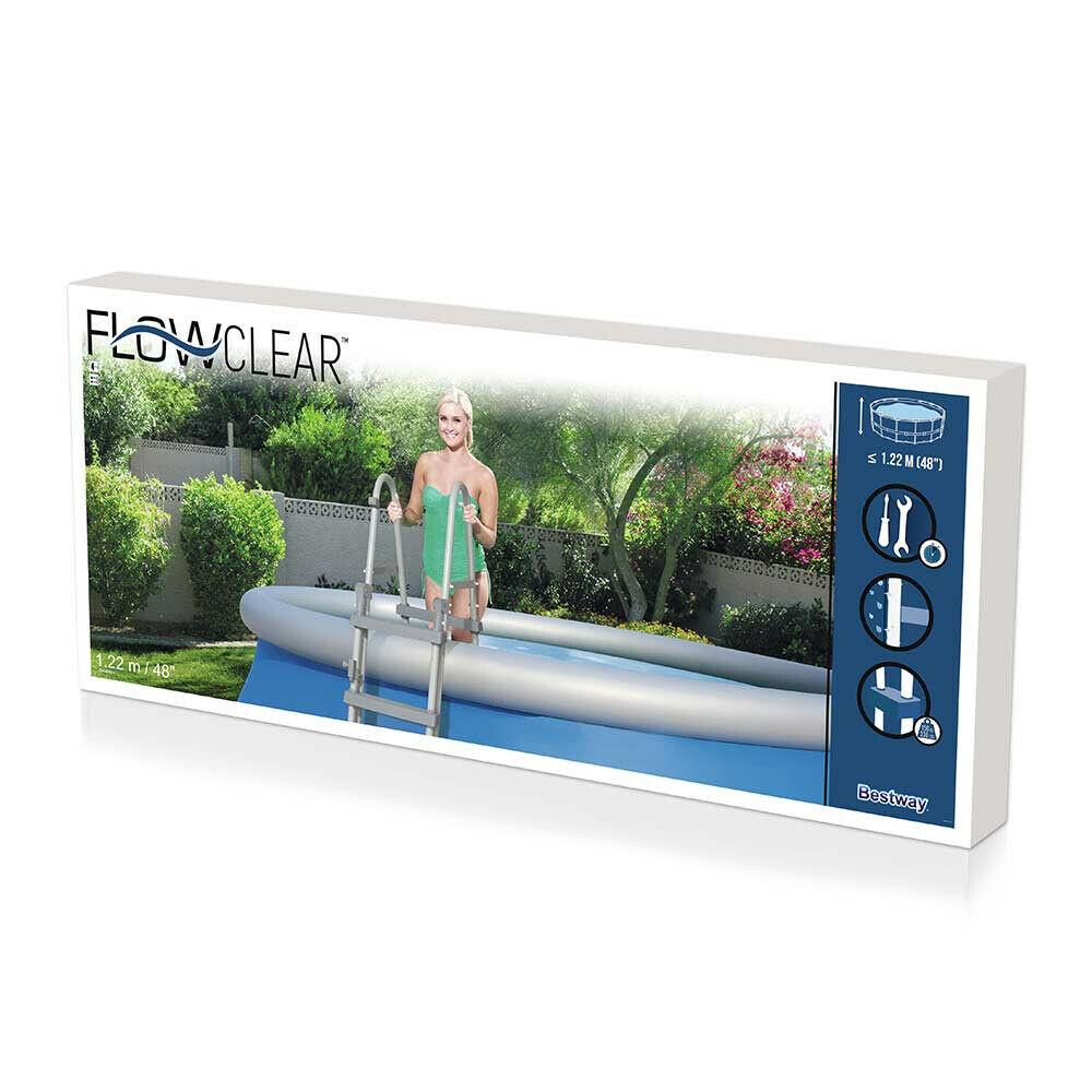 Ladder 1.22M Bestway Swimming Pool Safety Above Grand Garden Paddling 48 Inch