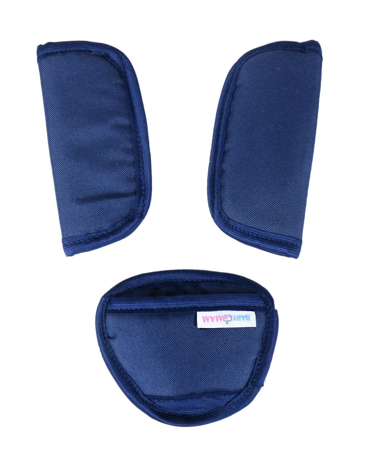 Baby Crotch Straps Pad Car Seat Belt Cover Harness Navy