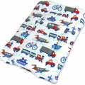Baby 100% cotton changing mat child toddler Vehicles