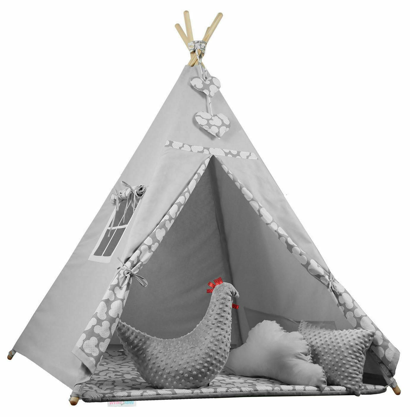 Teepee Wigwam Indoor Outdoor Kids Playhouse Tent With Three Cushions Mickey Mouse