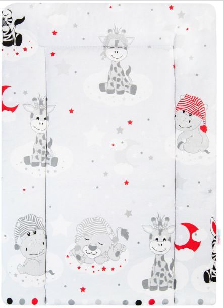 Baby 100% cotton changing mat child toddler Sweet animals grey