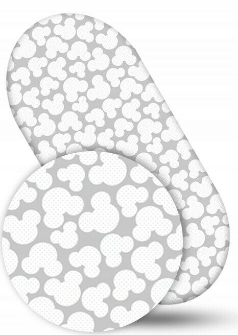 Cotton Fitted Baby Sheet Fit Moses Basket Pram 80X38cm Mouse Grey