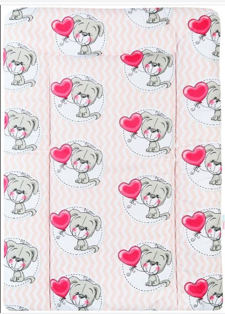 Baby 100% cotton changing mat child toddler Puppy Chevron Pink