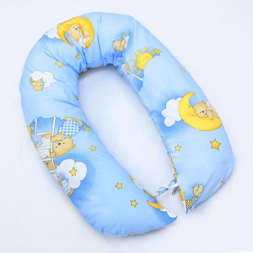 Large Brestfeeding Pillow Cover Baby Pregnancy 170cm Ladder Blue