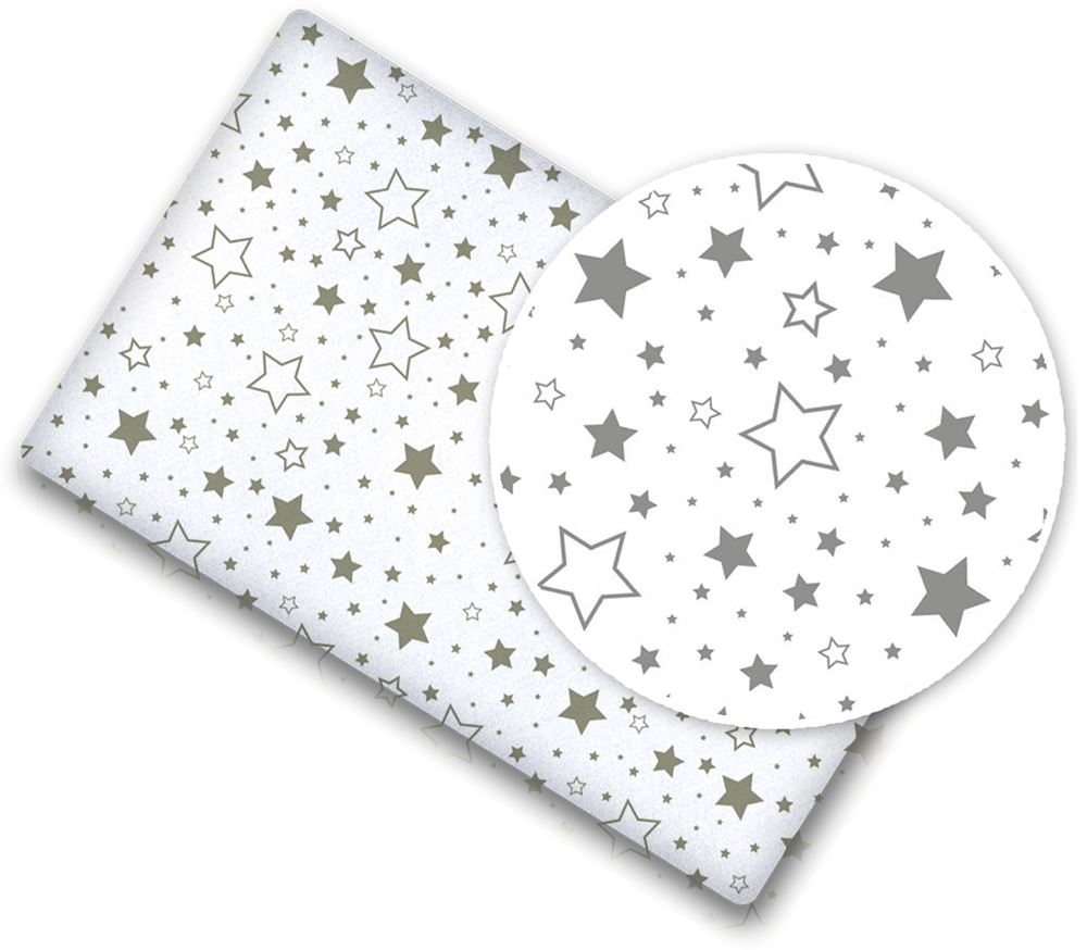 100% cotton fitted sheet printed design for baby crib 90x40cm Milky Way