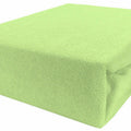 Terry Towelling Fitted Sheet 140X70 Nursery Baby Fit Cot Bed Frotte Green