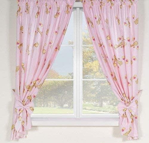 Nursery Curtains for Babies & Toddler's Bedroom Giraffe pink