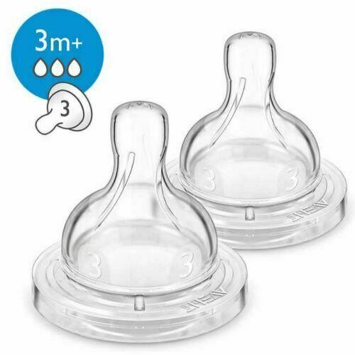 Silicone Teat Philips Avent Extra Soft Anti - Colic 3M+ 2-Pack