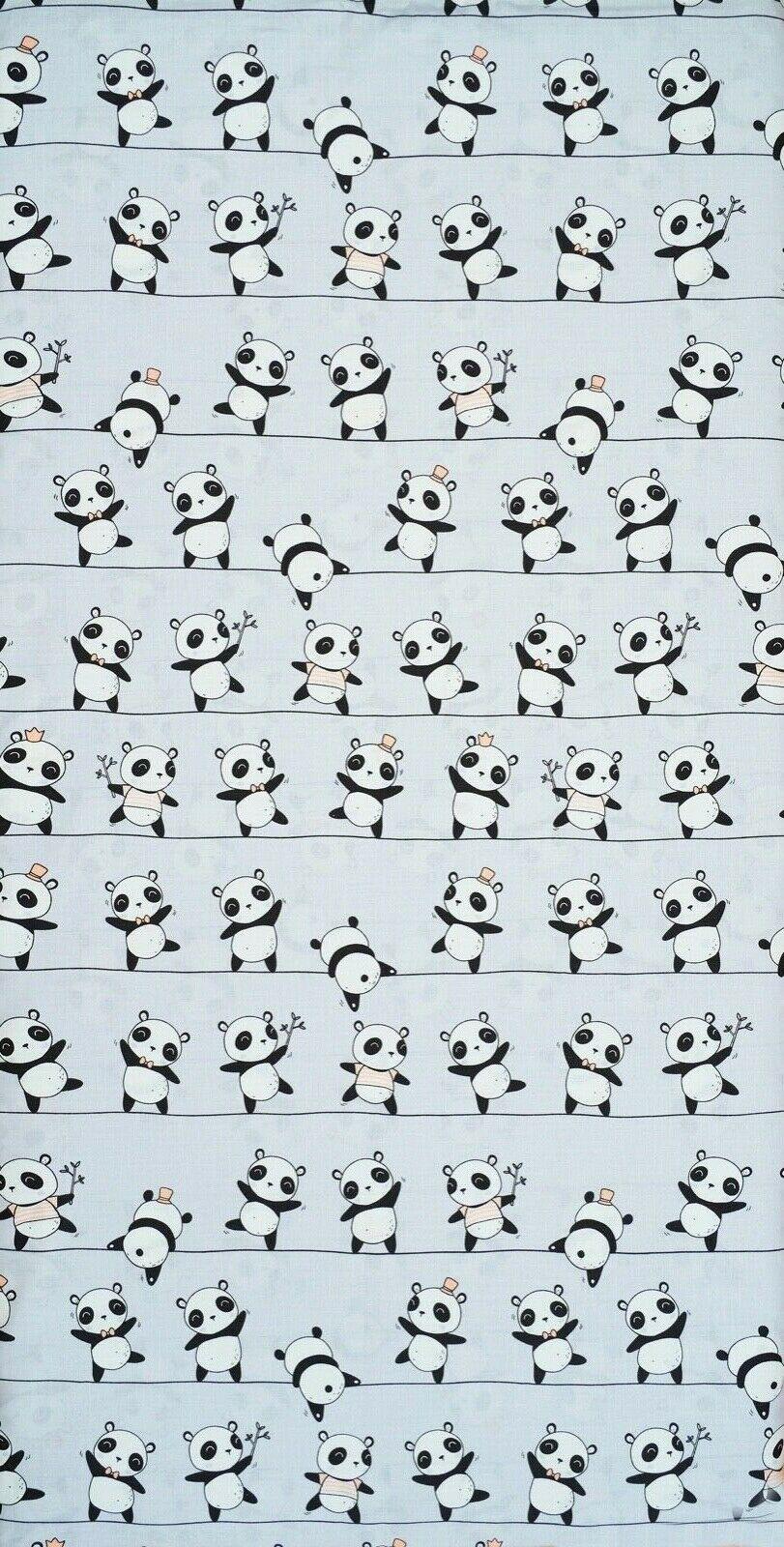 Baby Fitted Cot Bed Sheet Printed 100% Cotton Mattress 140X70cm Little Panda