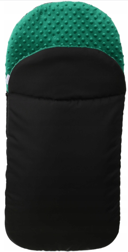 Universal Footmuff Fit Pushchair Buggy Stroller Pram Baby Cosy Toes Dimple Soft Black/Green