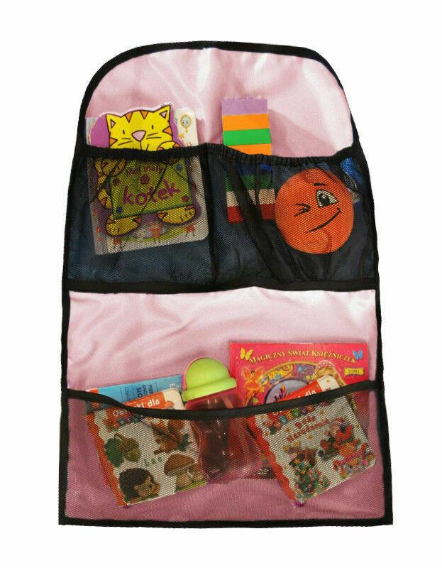 Car Seat Organiser Universal Tidy Travel Storage - Pink