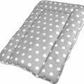 Baby 100% cotton changing mat child toddler Dots grey