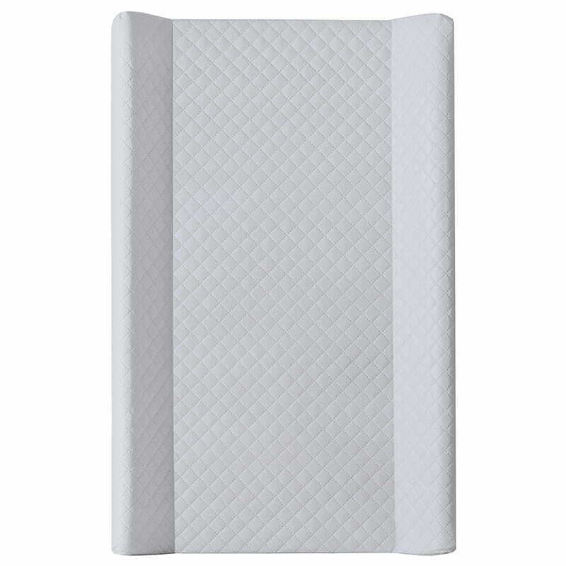 Baby Changing Mat Hard Base 80X50cm Fit To Cot Bed 140X70cm Caro Grey