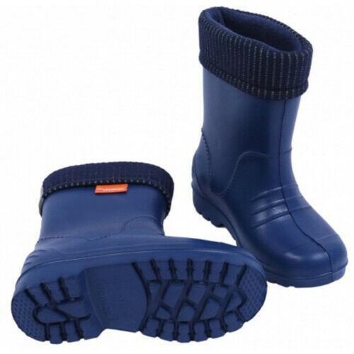 Wellies Kids Rain Snow Boots Removable Inner Lining Socks Wellington Demar Navy
