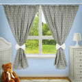 Nursery Curtains for Babies & Toddler's Bedroom Small white stars on grey