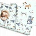 Baby 4Pc Bedding Set Pillow Duvet Quilt Fit Cotbed 140X70cm Indian Camp
