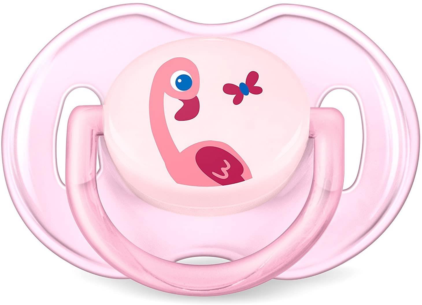 Philips Scf169/26 Avent Classic Soother 0-6 Months, Pack Of 2 (Tiger/Flamingo)
