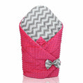 Baby Swaddle Wrap Newborn Dimple Cotton Infant Bedding Pink/ Zig Zag