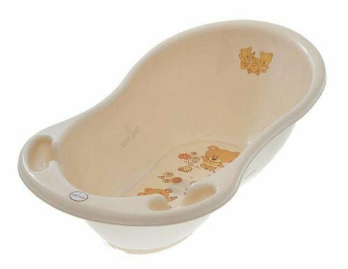 Baby bathtub with drainage hole and plug for bathing TEGA BABY - Teddy beige
