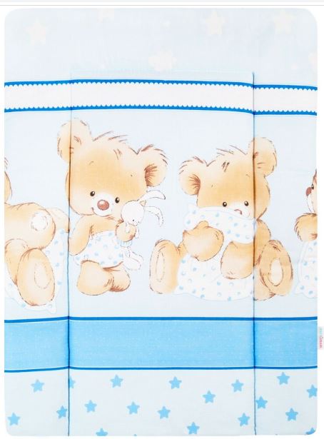Baby 100% cotton changing mat child toddler Cuddle bears blue