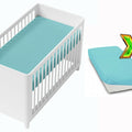 2-pack soft fitted sheet jersey stretchy cotton fit Crib/Cradle 90x40 Blue