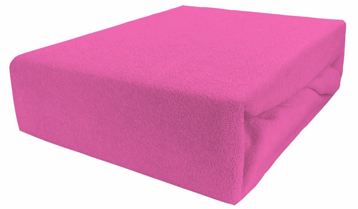 Terry Towelling Fitted Sheet 90X40cm Nursery Baby Crib/Cradle/ Soft/ Frotte Pink