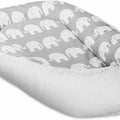 Baby Soft Cocoon Infant Reversible Sleep Nest Grey/ Elephants Grey