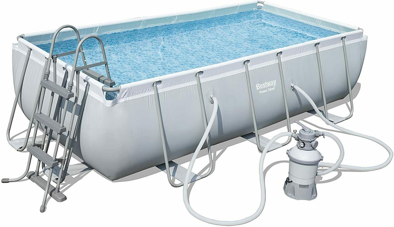 Bestway Swimmimg Pool Rectangular 404X201X100cm Sand Filter Pump + Accessories!!