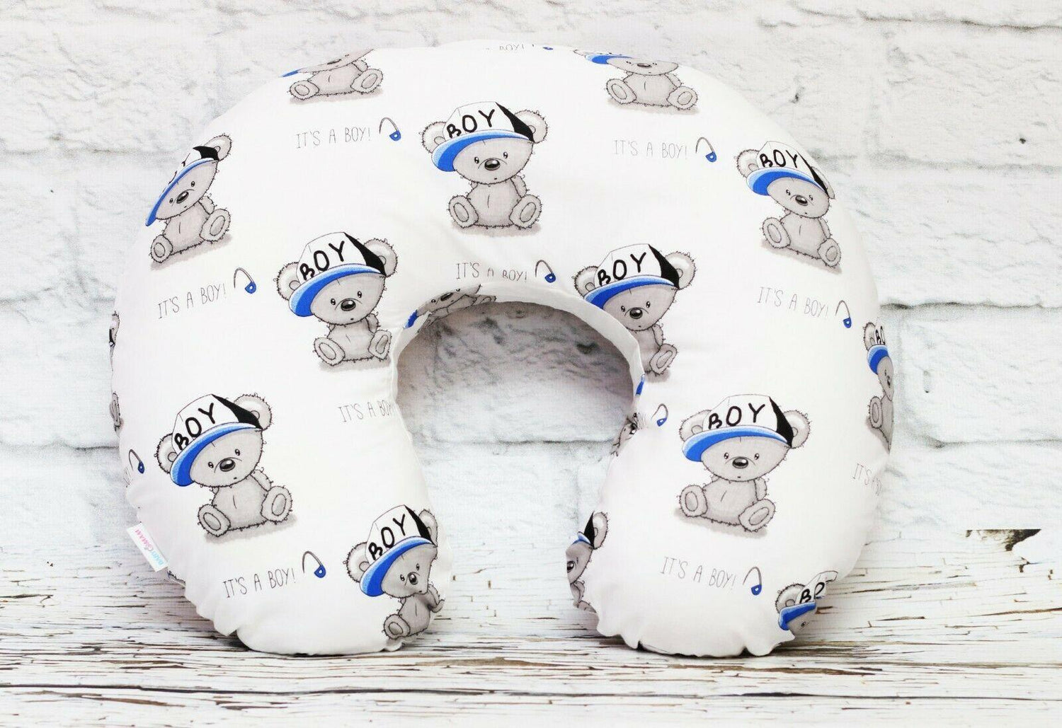Cover For Feeding Pillow Baby Nursing Breastfeeding Teddy Boy White